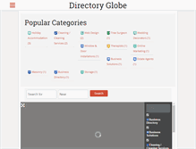 Tablet Screenshot of directoryglobe.net